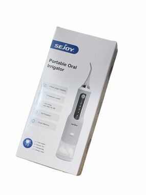 SEJOY Water Flosser Cordless Dental Oral Irrigator 5 Jet Tips 5 Cleaning Modes